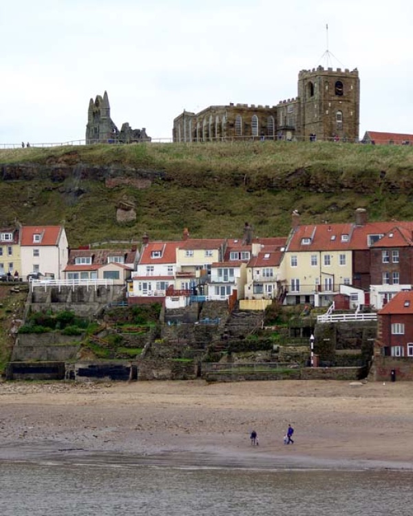Whitby Abbey and houses