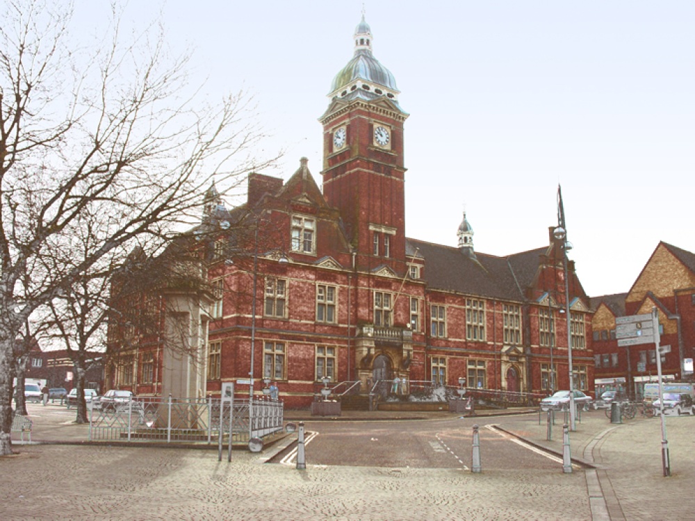 Town Hall, Swindon, Wiltshire. March 2005