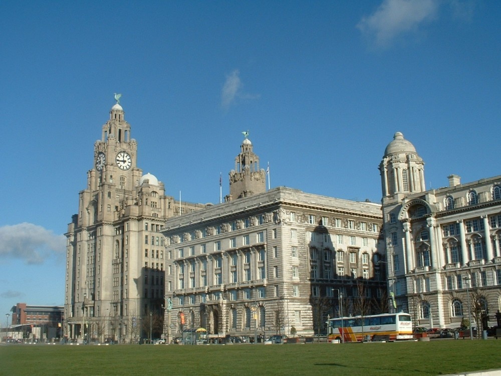 Liver buildings, Liverpool waterfront