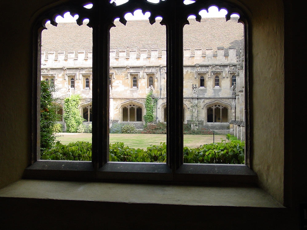 Magdalen College - Window onto the Cloister Quadrangle