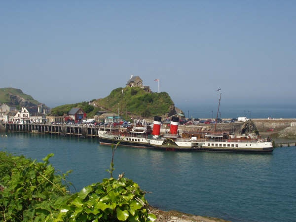 The Waverly in dock, Ilfracombe harbour