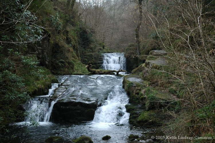 Waterfalls at Watersmeet, Lynton, Exmoor.