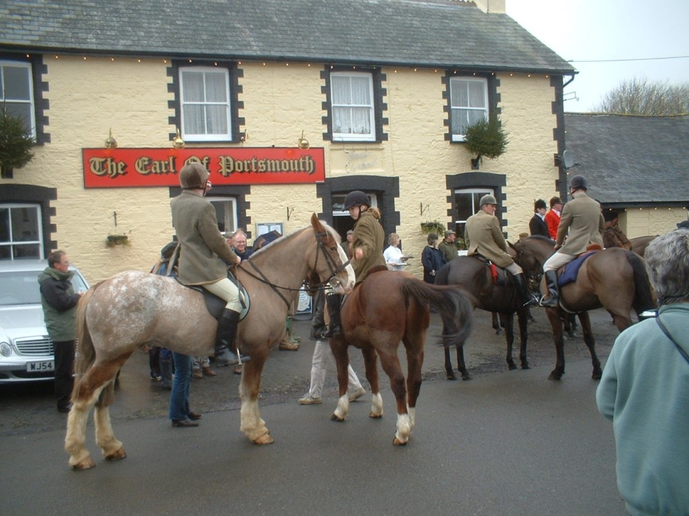The Hunt in Chawleigh, Devon. New years Day 2005