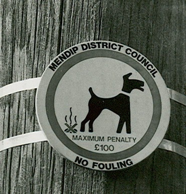 Warning from the Mendip District Council: Glastonbury, Somerset