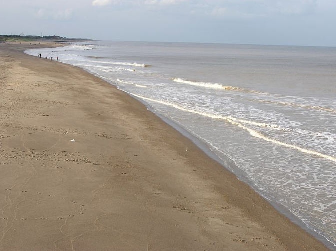 The beach at Skegness, Lincolnshire