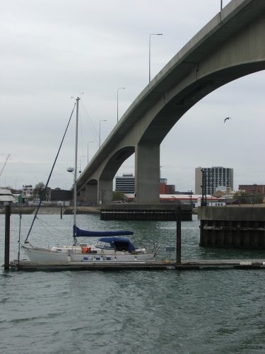 The Itchen bridge at Woolston Southampton