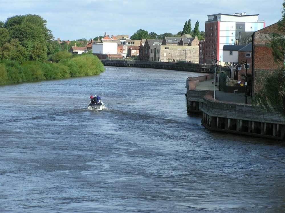 Riverside Walk, Gainsborough. View from Trent Bridge