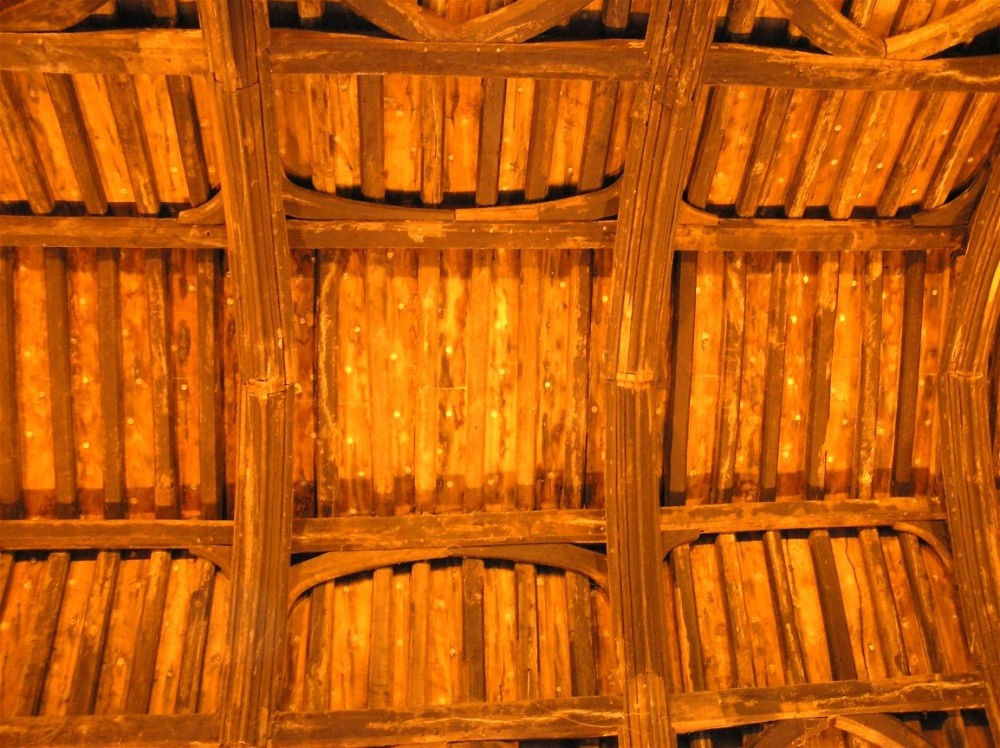 Gainsborough Old Hall. Ceiling of the Great Hall