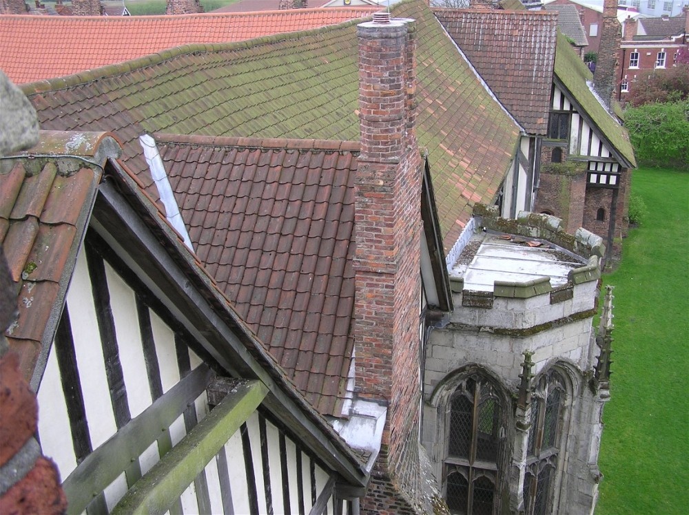 Gainsborough Old Hall. View from the top of the Tower