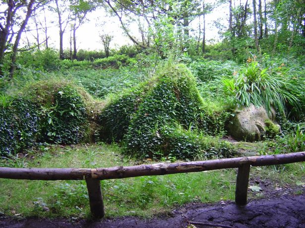 Mud Maid in the Lost Garden of Heligan, Cornwall