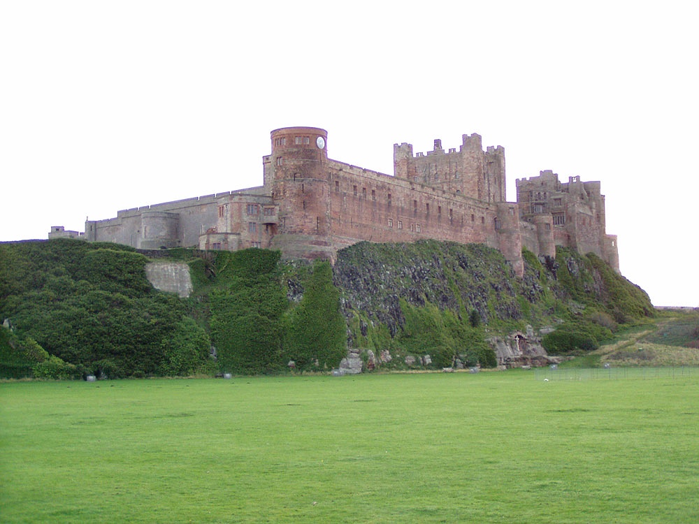 Bamburgh Castle from the cricket pitch - November 2004