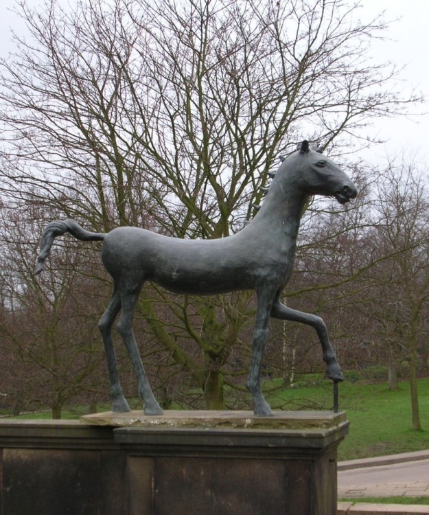 Field Day 2, The Bronze Horse by Barry Flanagan at The Yorkshire Sculpture Park