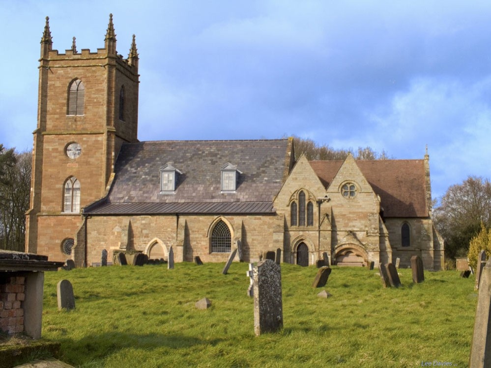 Photograph of Hanbury Church, Worcestershire