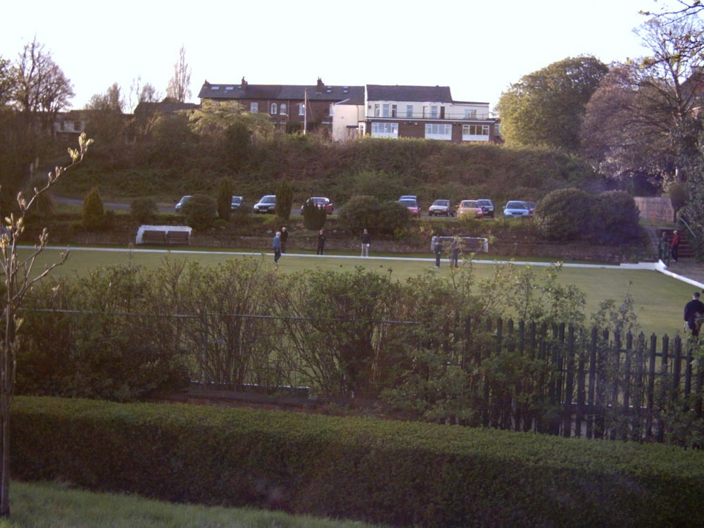 Bowls being played, Prestwich Flower Park