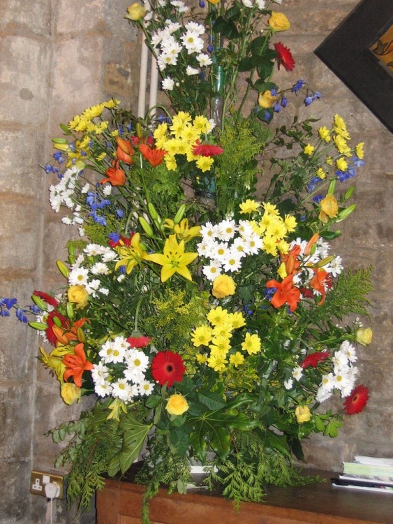 Flowers at St Mary & St Nicolas