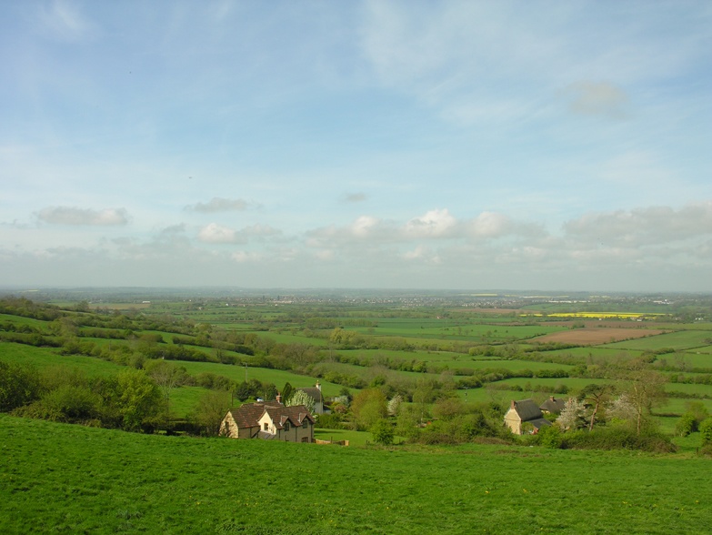 Photograph of View from the Monument at Wick Hill, Wiltshire