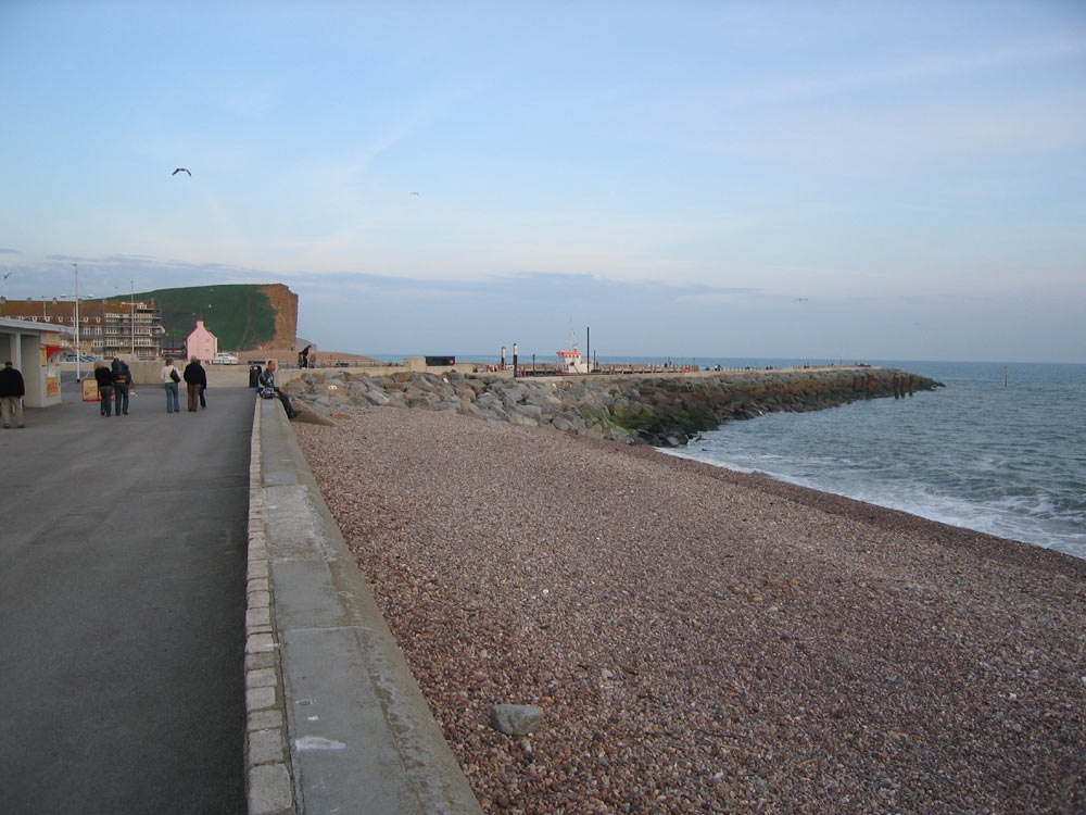 One of the new piers at West Bay
