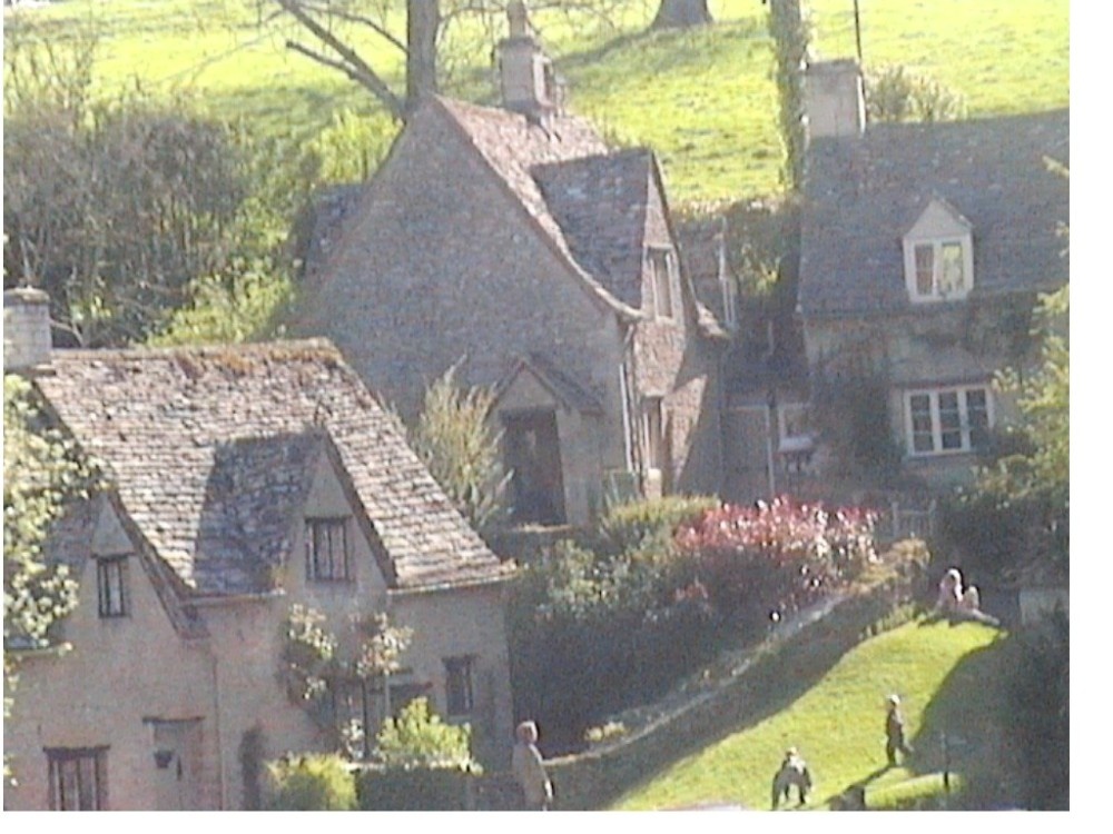 Close up of cottages at Bibury