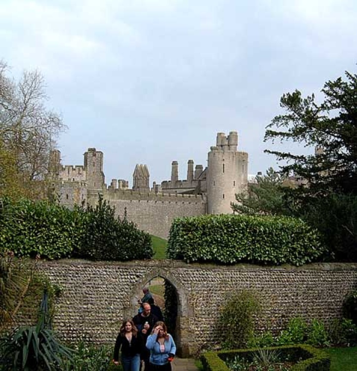 Arundel Castle from Car Park. West Sussex