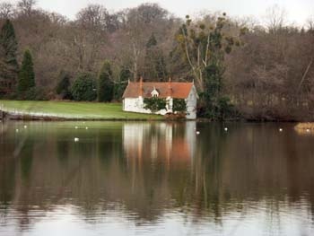 The Boathouse on the lake at Virginia Water, Surrey
