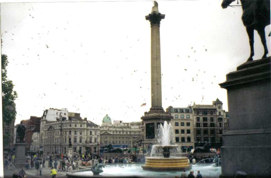 Trafalgar square, London.