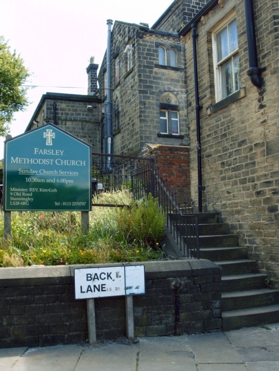 Farsley Methodist Church, Back Lane Fasley.