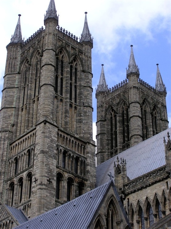 Lincoln Cathedral - the two west towers