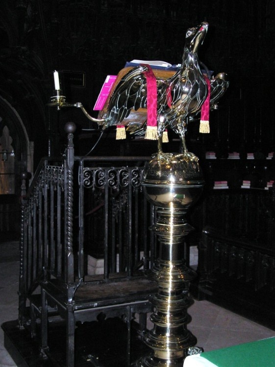 Lincoln Cathedral - lectern in St. Hugh's Choir