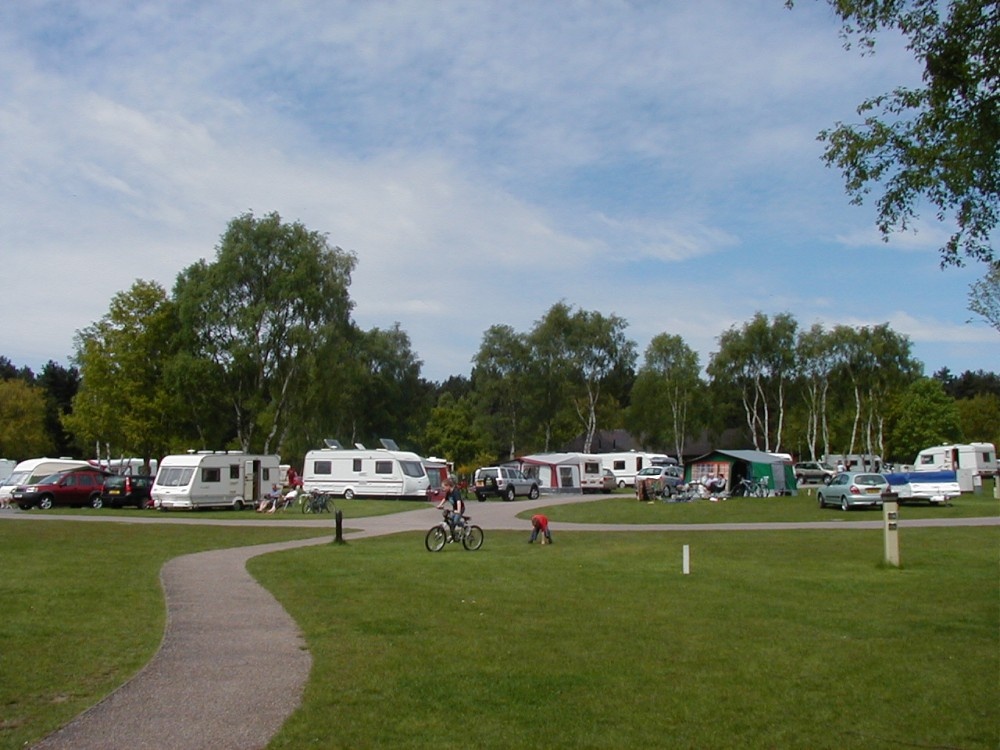 caravan club caravan, site clumber park