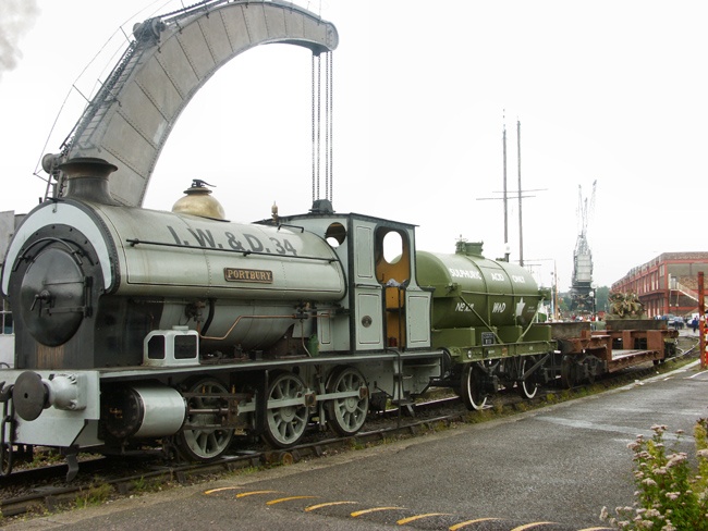 Steam Train at Bristol Docks. August 2004