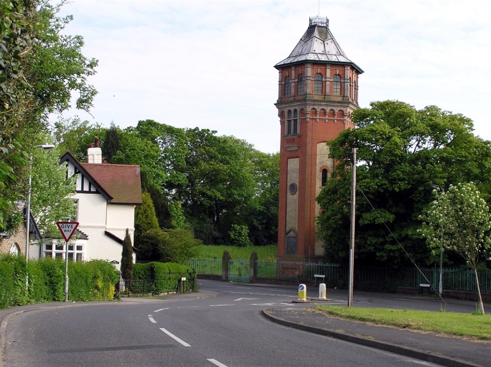 Photograph of Water Tower at the top of Cox's Hill, Gainsborough
