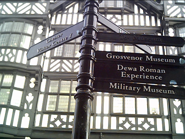 Signpost in Chester