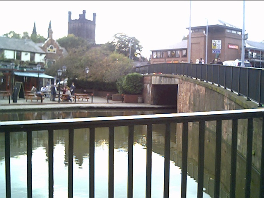 Chester Cathedral from Cow Lane Bridge