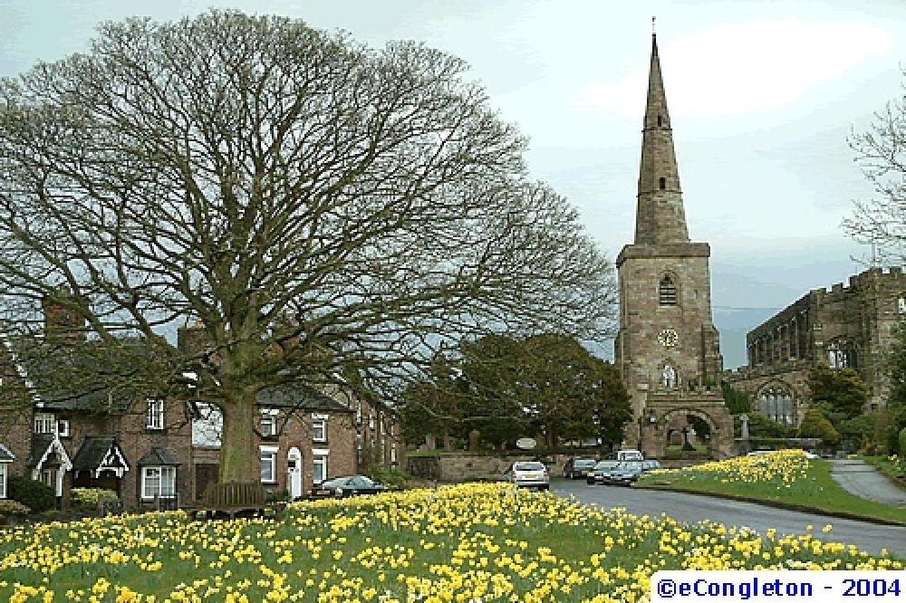 Astbury Village, Cheshire. St. Marys Church