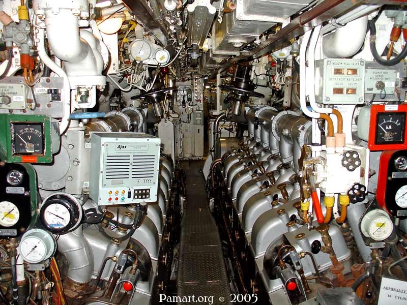 HMS Ocelot - engine room