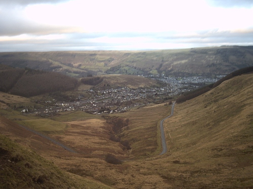 bwlch view, Rhondda, south wales uk