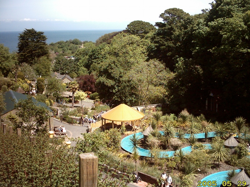 View across park of Watermouth Castle photo by Cenydd Phillips