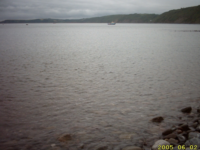 The sea from the beach at Clovelly
