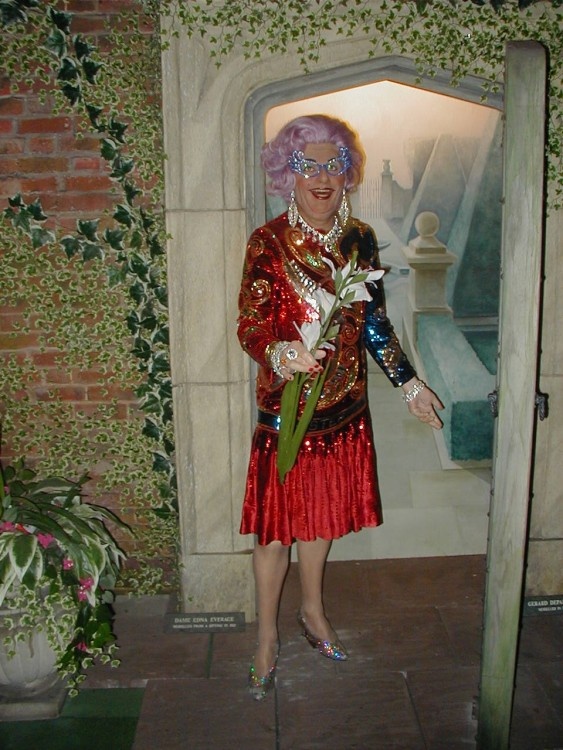 Dame Edna - Madame Tussauds Garden Party