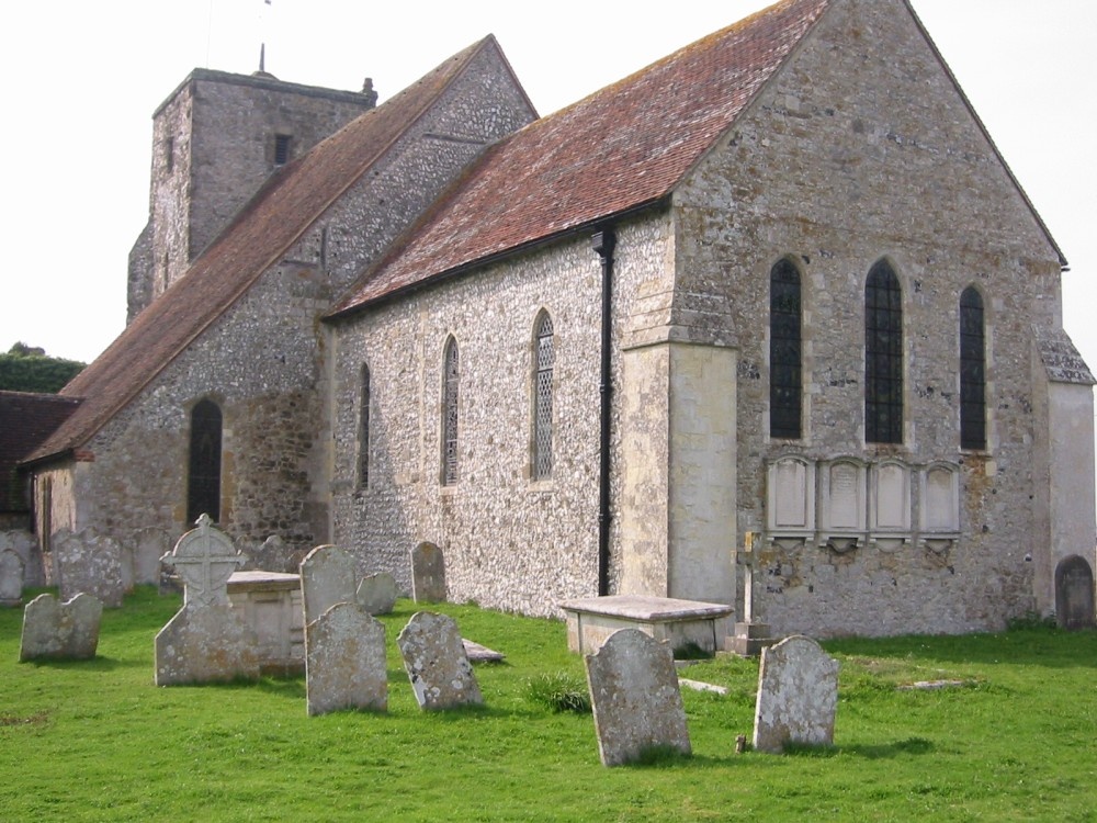 The church at Amberley, West Sussex