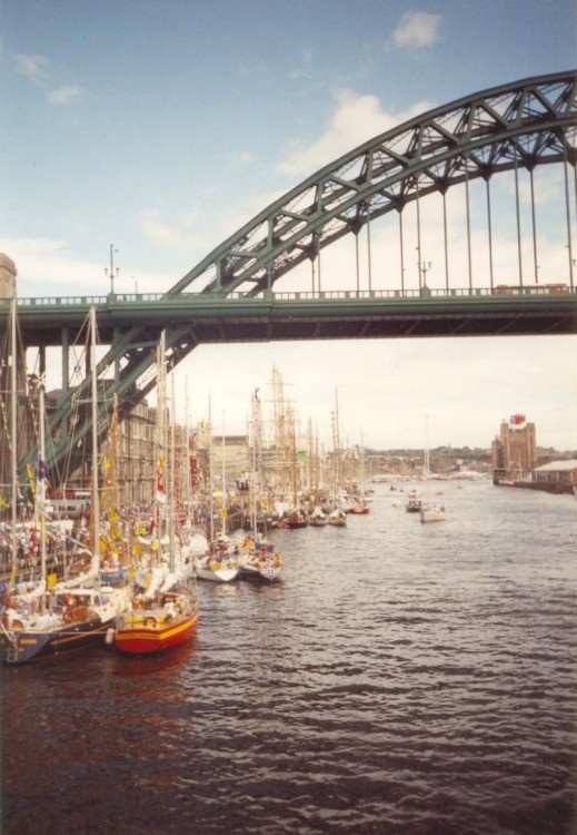 Tall ships on the River Tyne, 1993.
