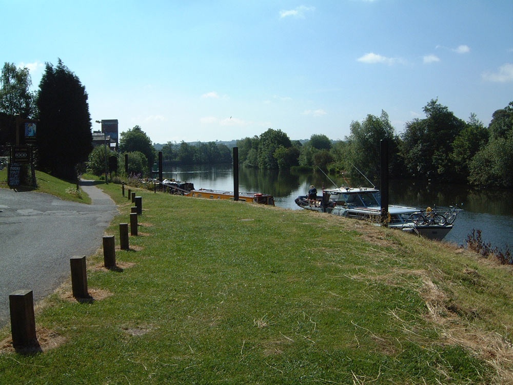 The Bank of the River Severn at Stourport, Worcestershire