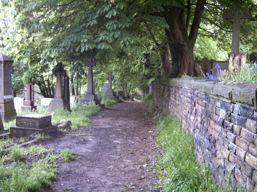 Pathway alongside St Mary's