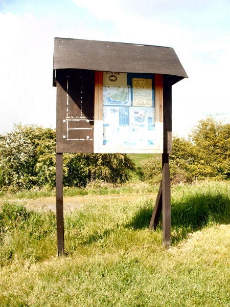 Information board at the Rodley Nature Reserve, West Yorkshire