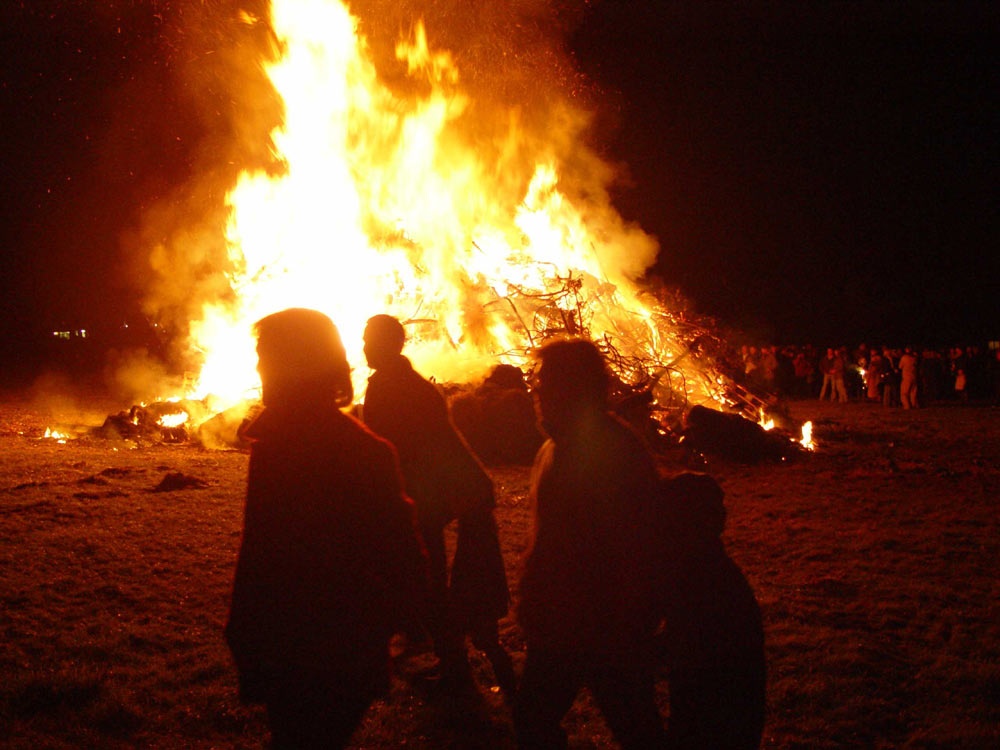 Photograph of Annual Bonfire at Poynings