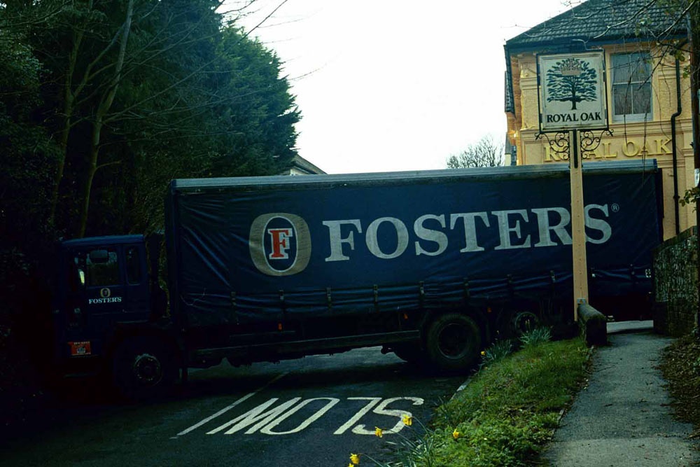Photograph of Too Much Amber Nectar (Lorry Got stuck) Royal Oak, Poynings, West Sussex