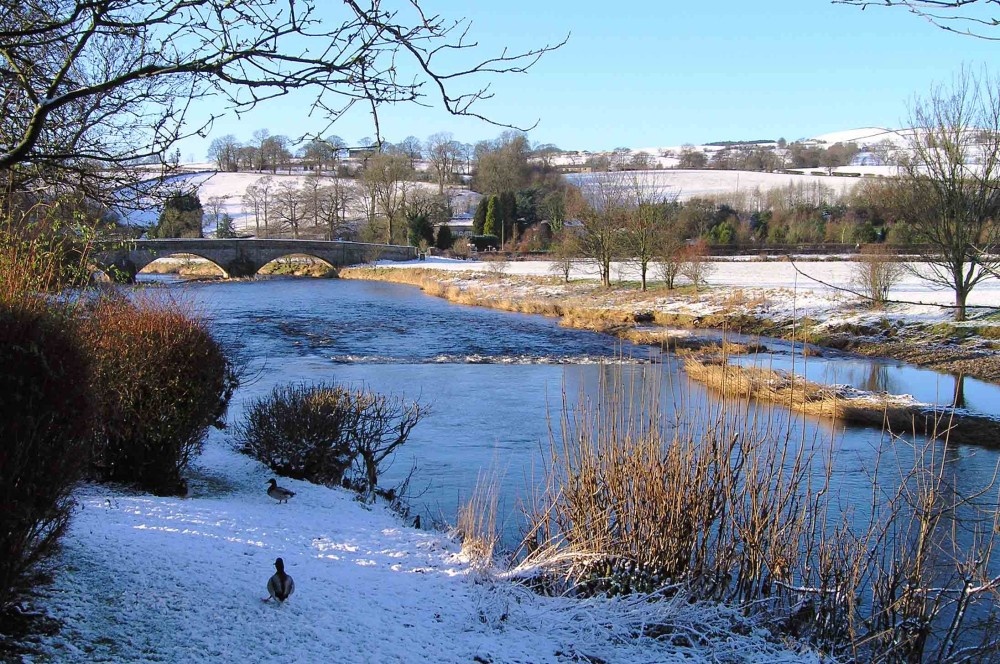 Photograph of River Ribble at Sawley, Lancashire