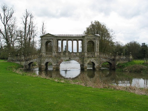Bridge and river at Wilton House