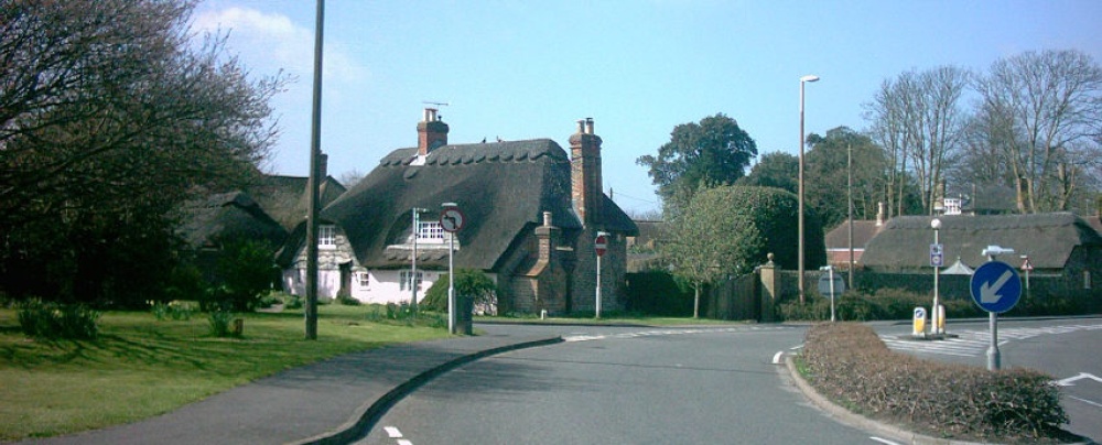 Photograph of Thatched buildings, Rustington, West Sussex.