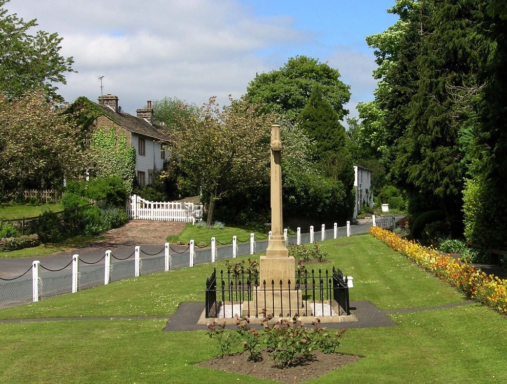 Photograph of War Memorial and Garden, Bolton by Bowland, Lancashire